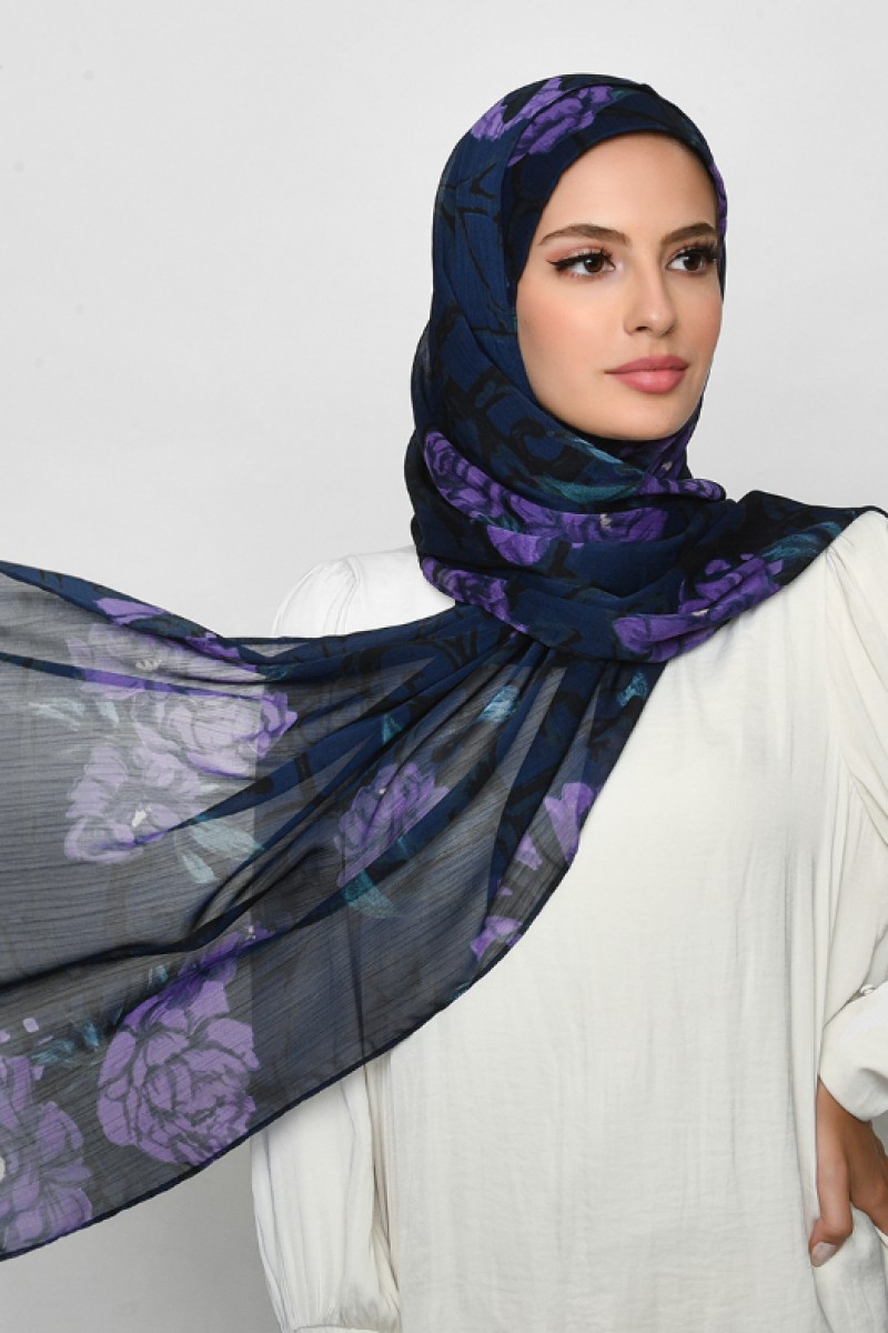 Message From Uknown - Crinkled Chiffon - Face Mask