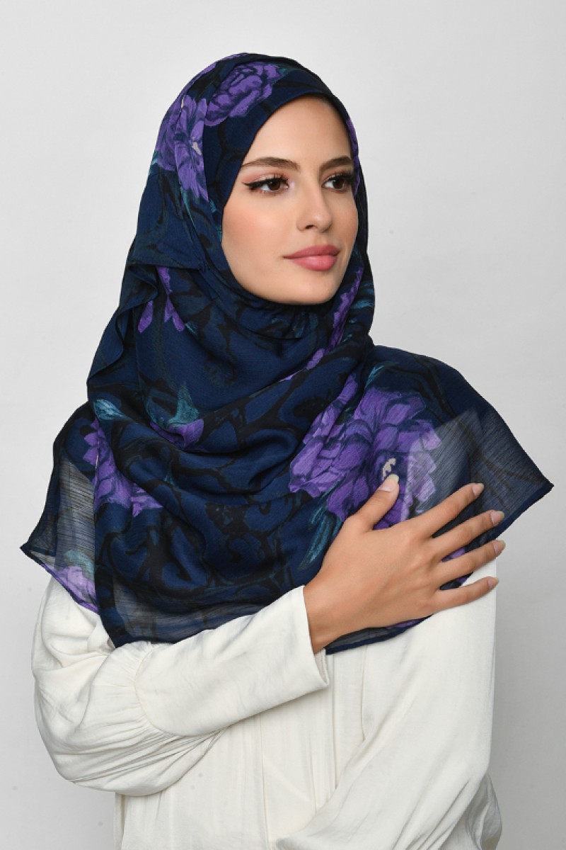 Message From Uknown - Crinkled Chiffon - Face Mask