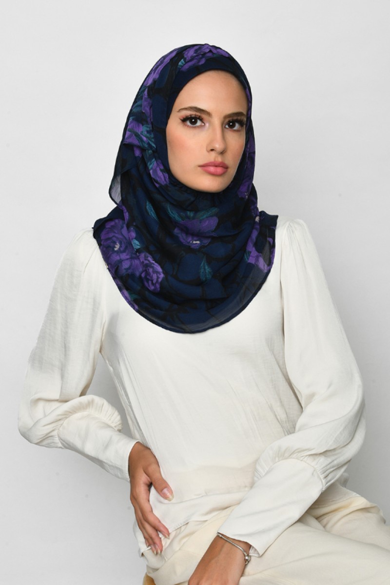 Message From Uknown - Crinkled Chiffon - Face Mask