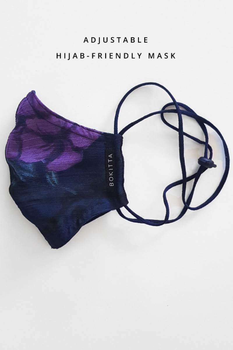 Message From Uknown - Crinkled Chiffon - Face Mask