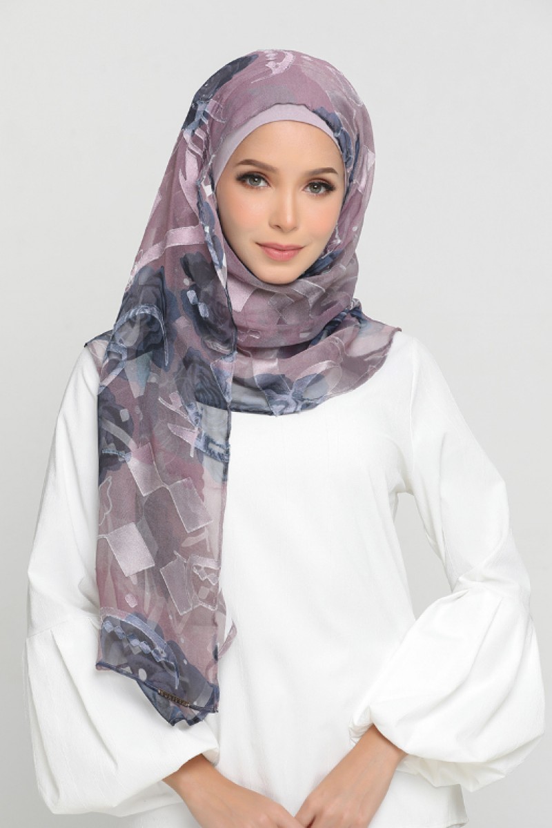 Midnight Rose - Premium Printed Brasso Georgette
