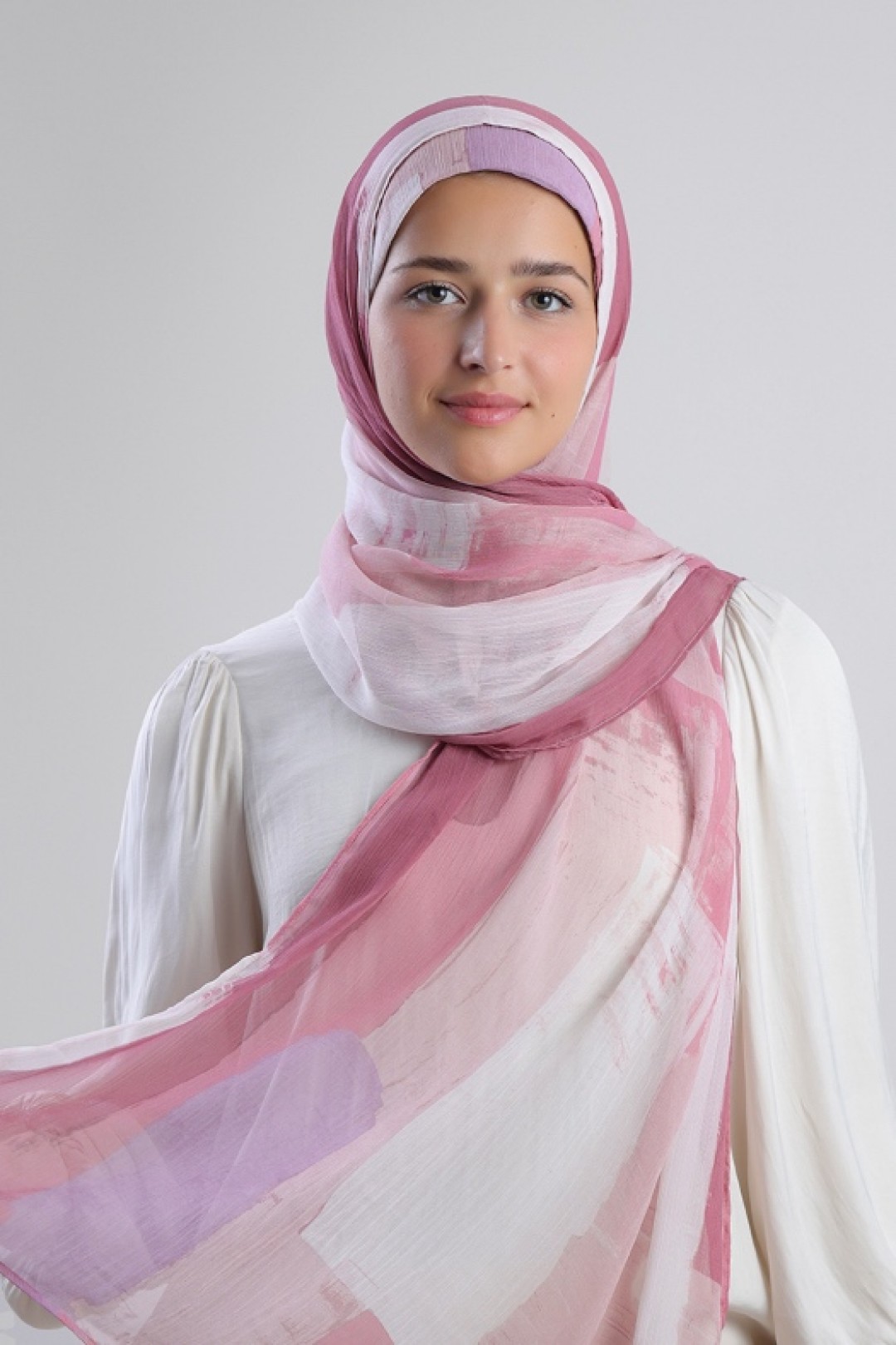 Milkshake - Printed Plus Crinkled Chiffon