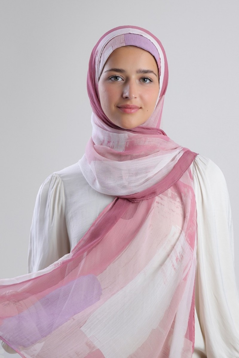 Milkshake - Printed Plus Crinkled Chiffon