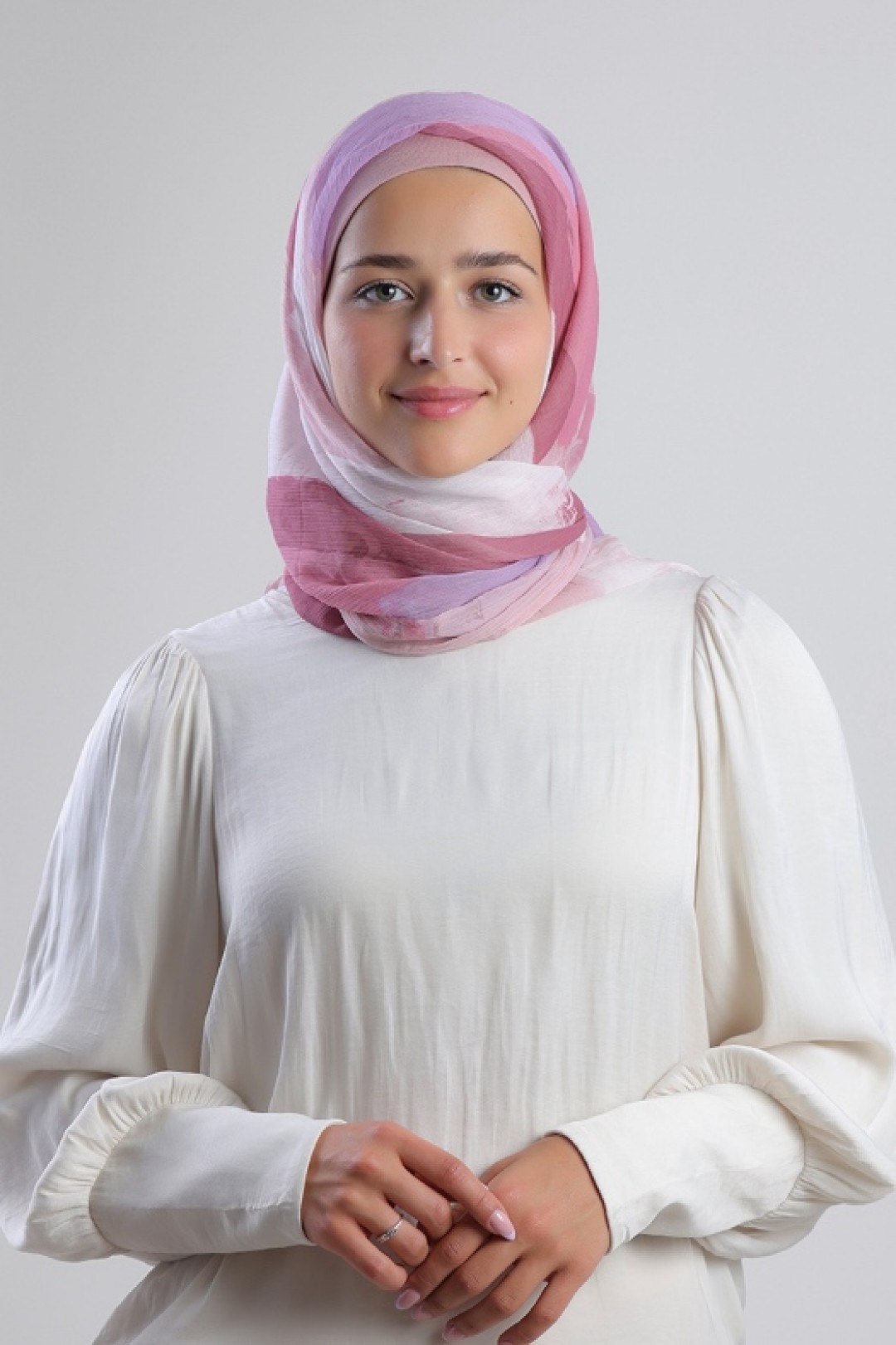 Milkshake - Printed Plus Crinkled Chiffon