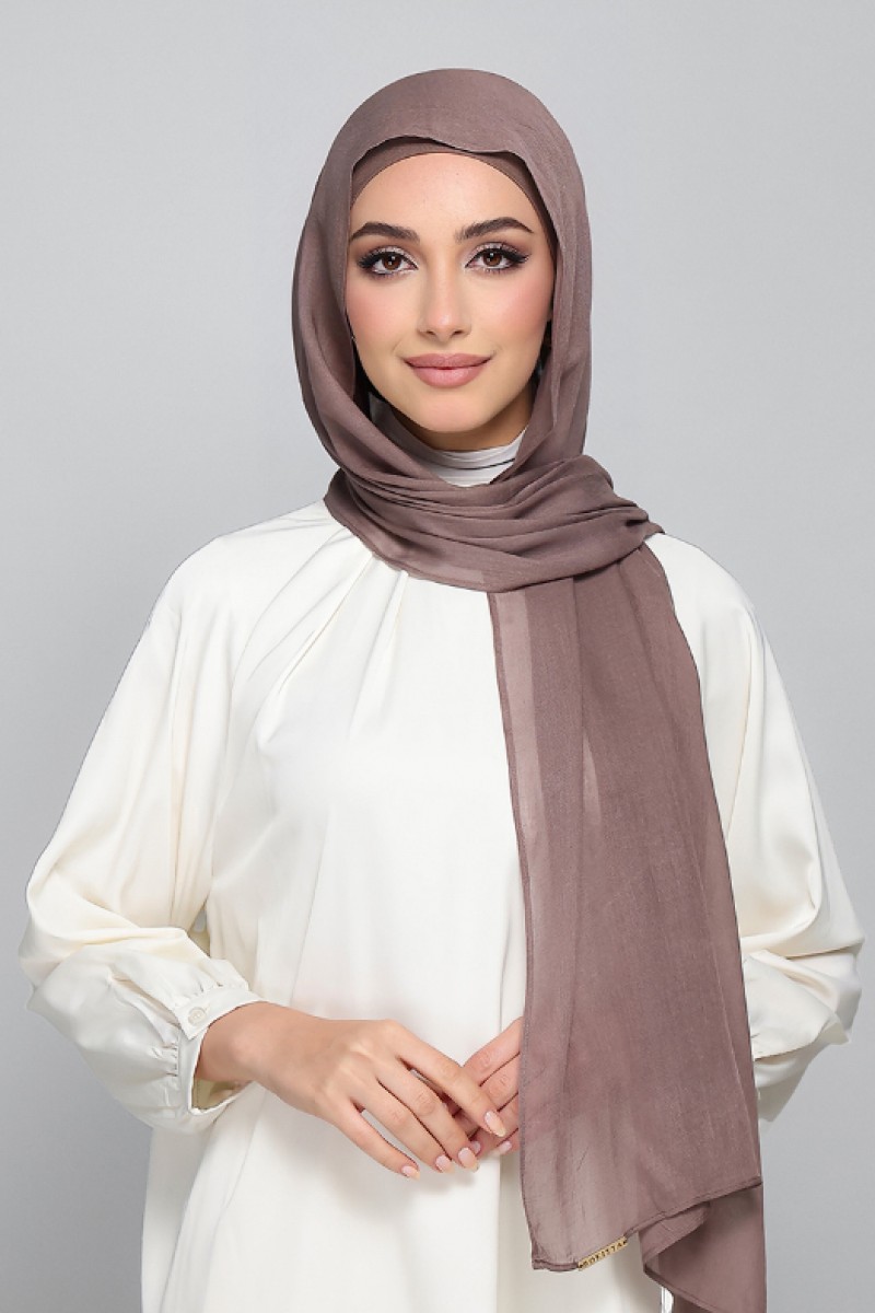 Mocha - Plain Woven Modal