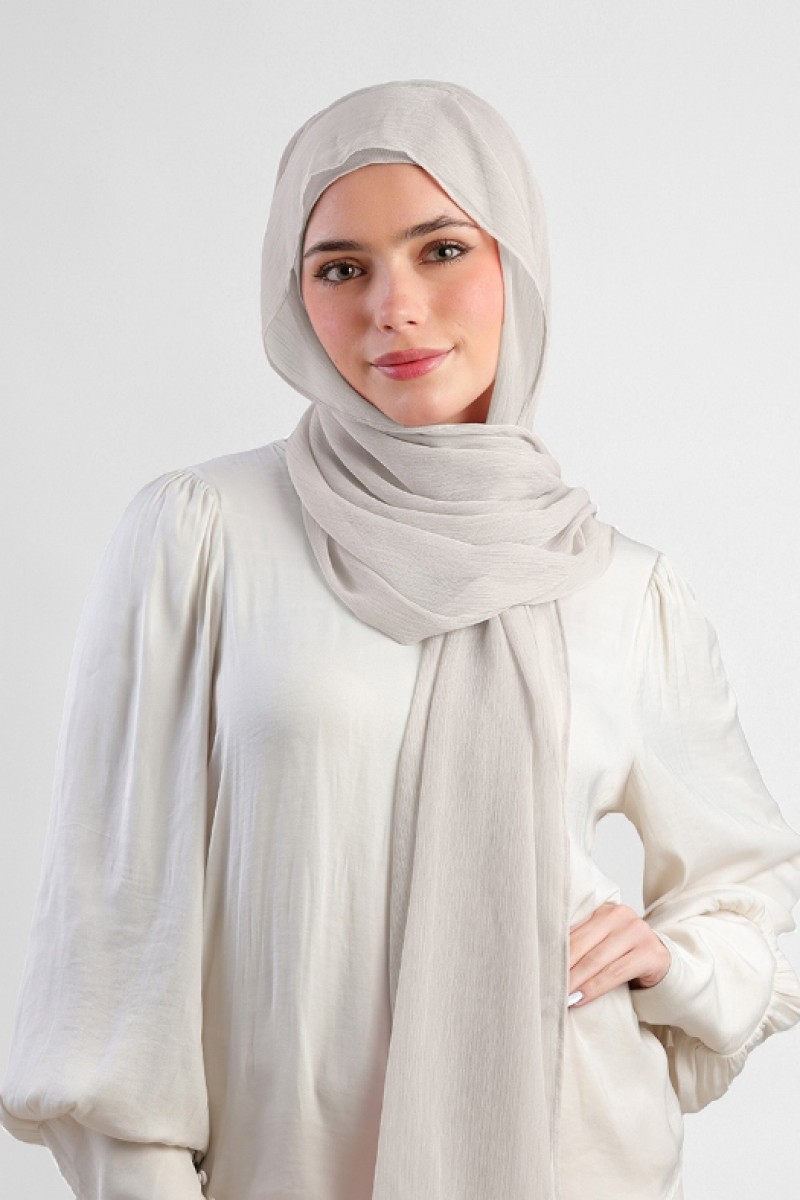 Moonbeam - Plain Crinkled Chiffon