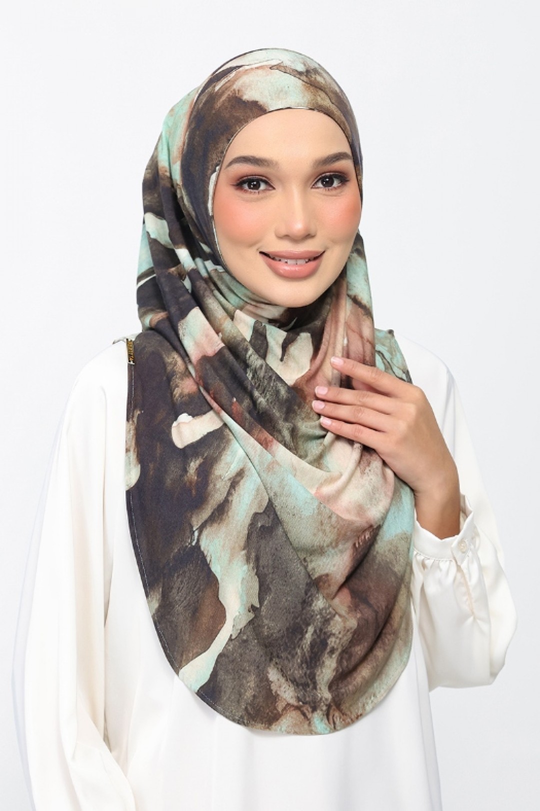 Mystic Oud - Printed Micromodal Jersey