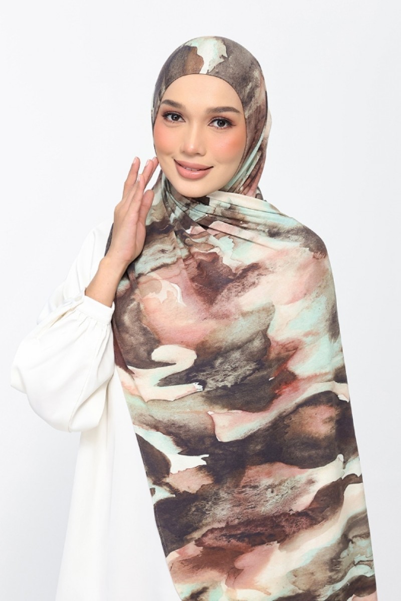 Mystic Oud - Printed Micromodal Jersey