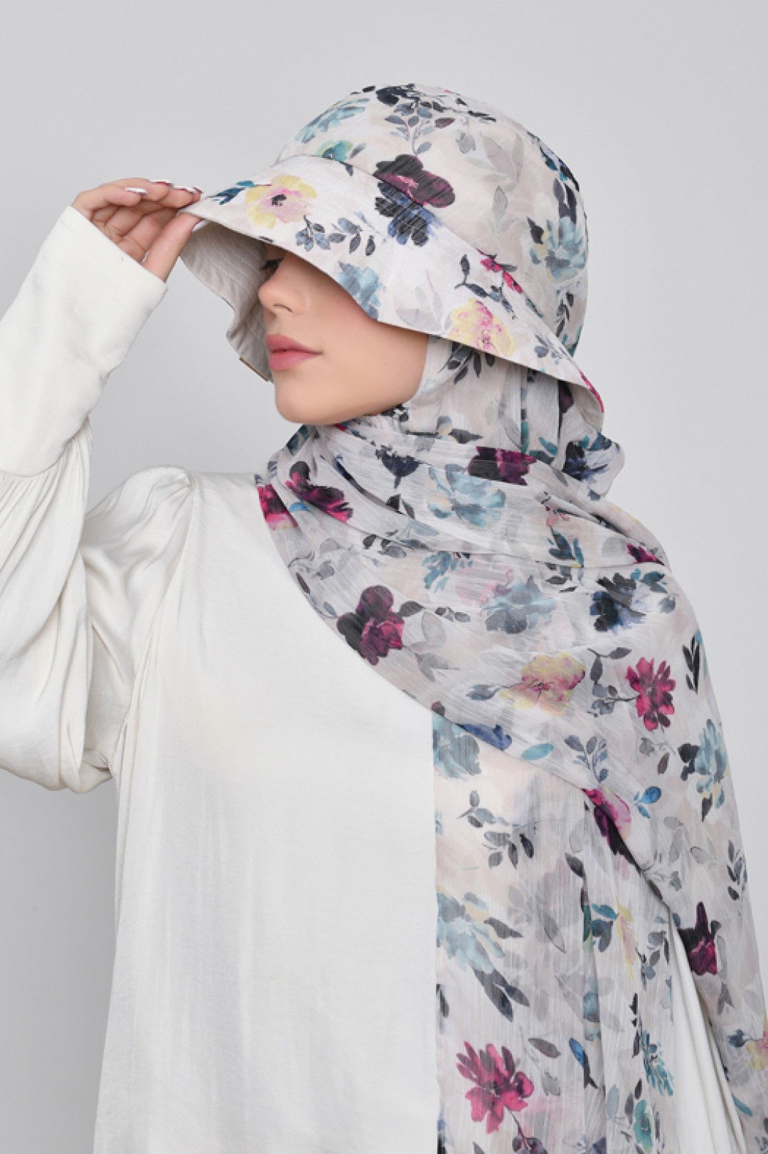 Narjis - Printed Crinkled Chiffon