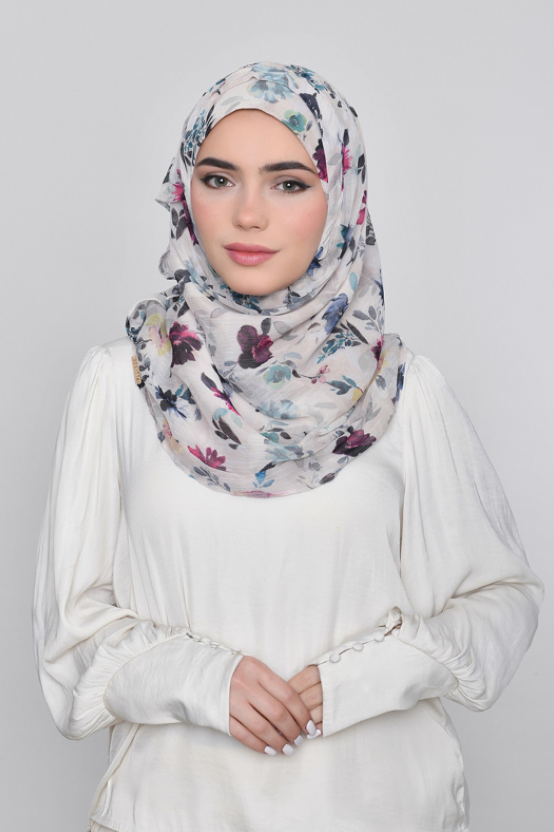 Narjis - Printed Crinkled Chiffon