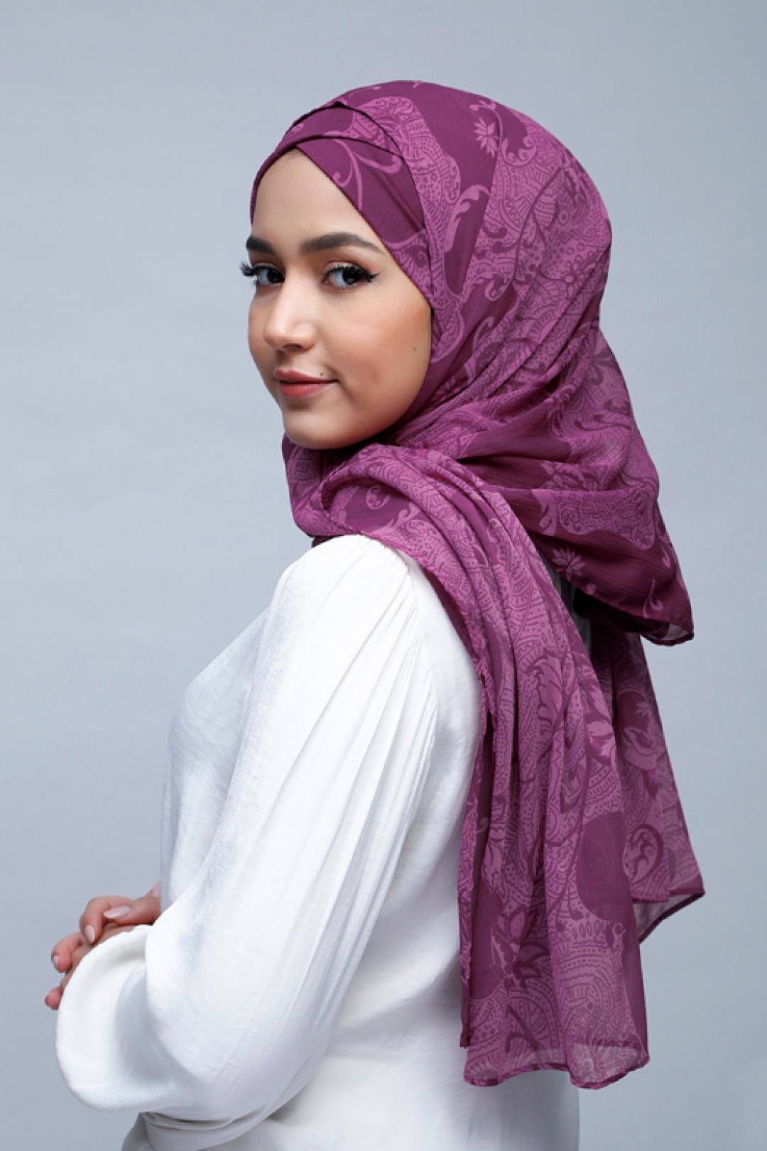 Nelumbo Berry - Crinkled Chiffon
