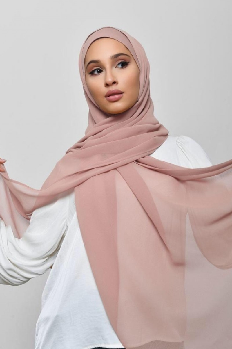 Nostalgia Rose - Plain Crepe Chiffon - Freestyle