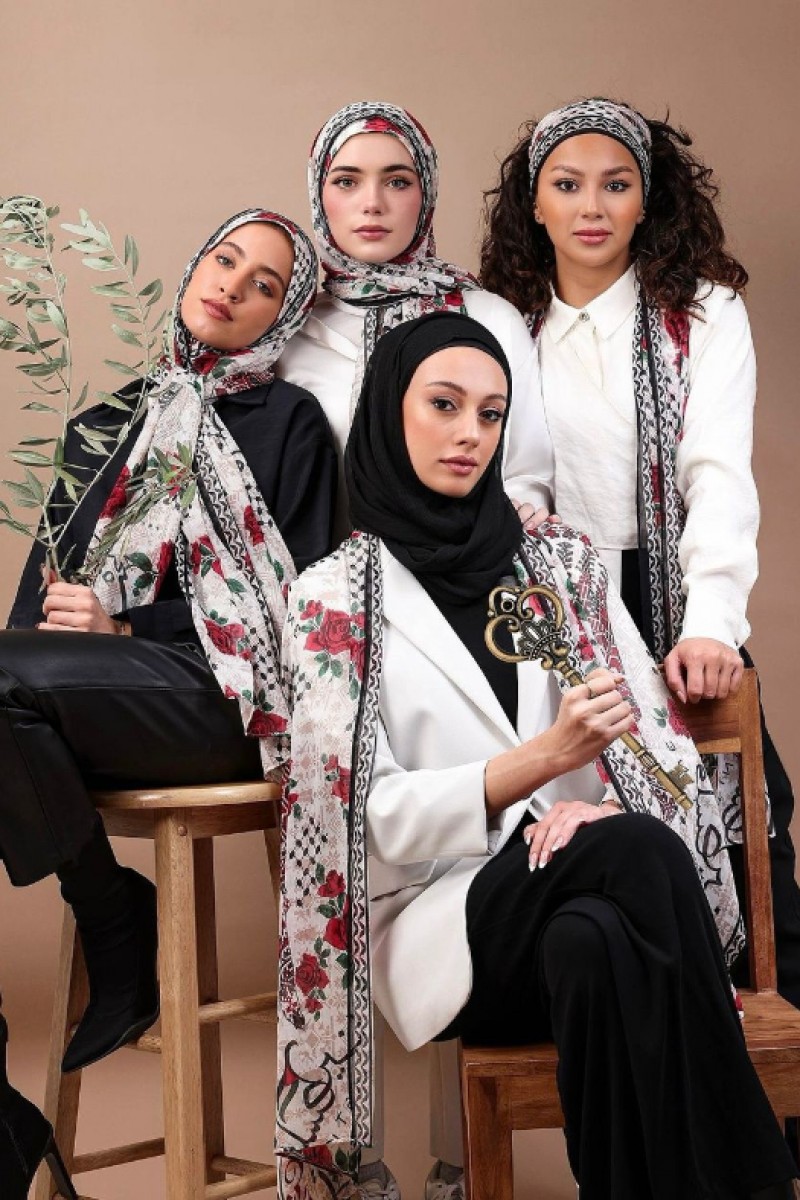 Palestine I - Printed Crinkled Chiffon