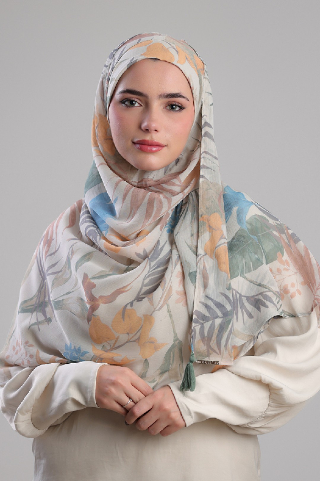 Pastel Wildlife - Printed Plus Crinkled Chiffon