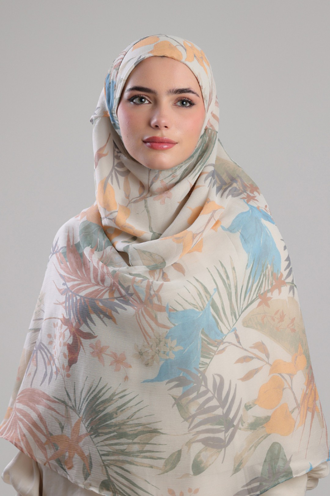 Pastel Wildlife - Printed Plus Crinkled Chiffon