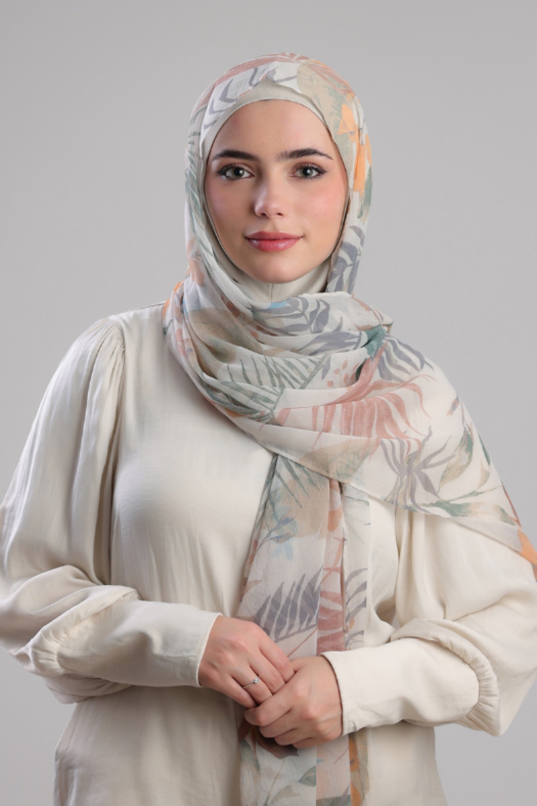 Pastel Wildlife - Printed Plus Crinkled Chiffon