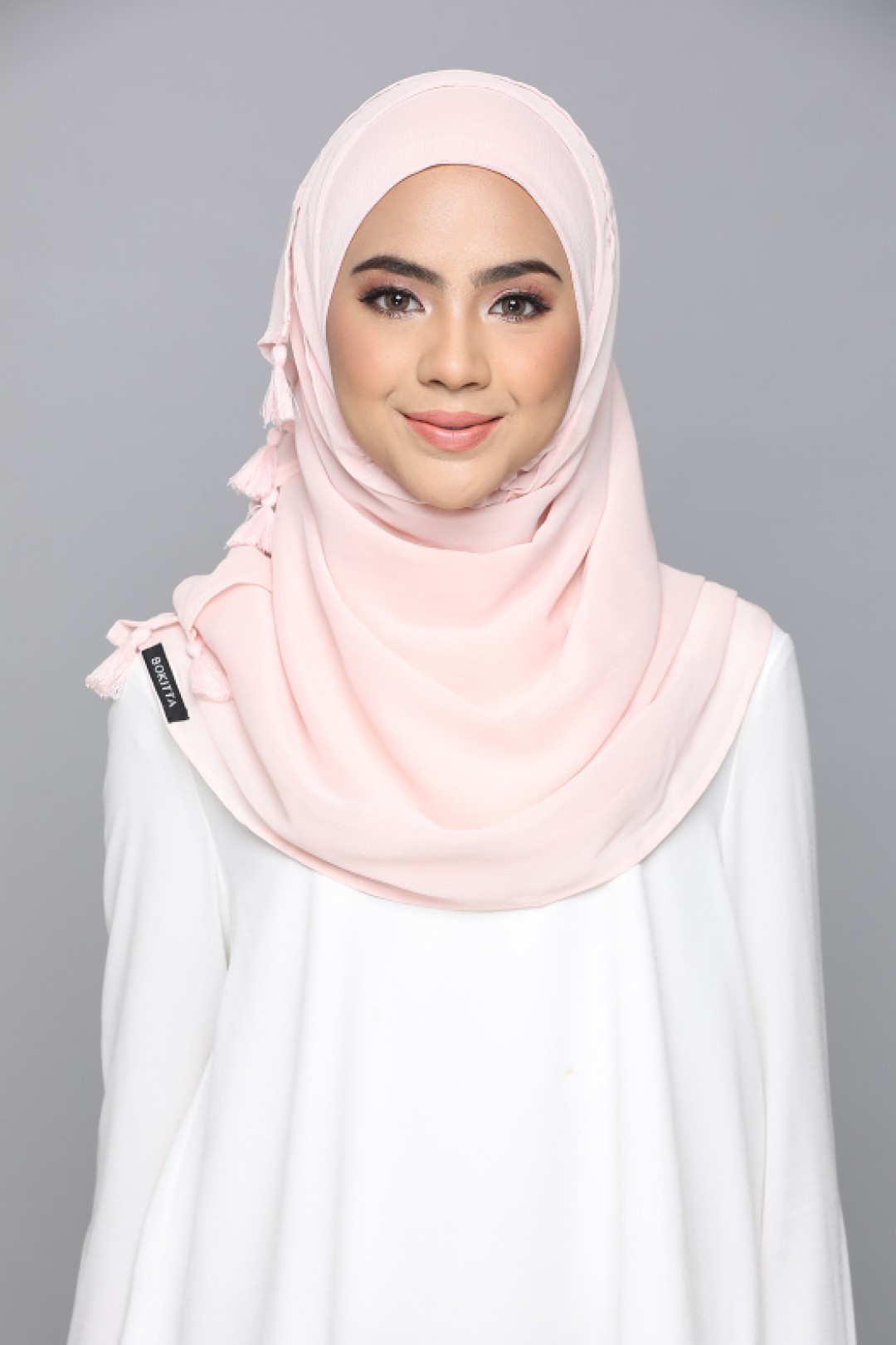 Peach Whip - Plain Smooth Chiffon