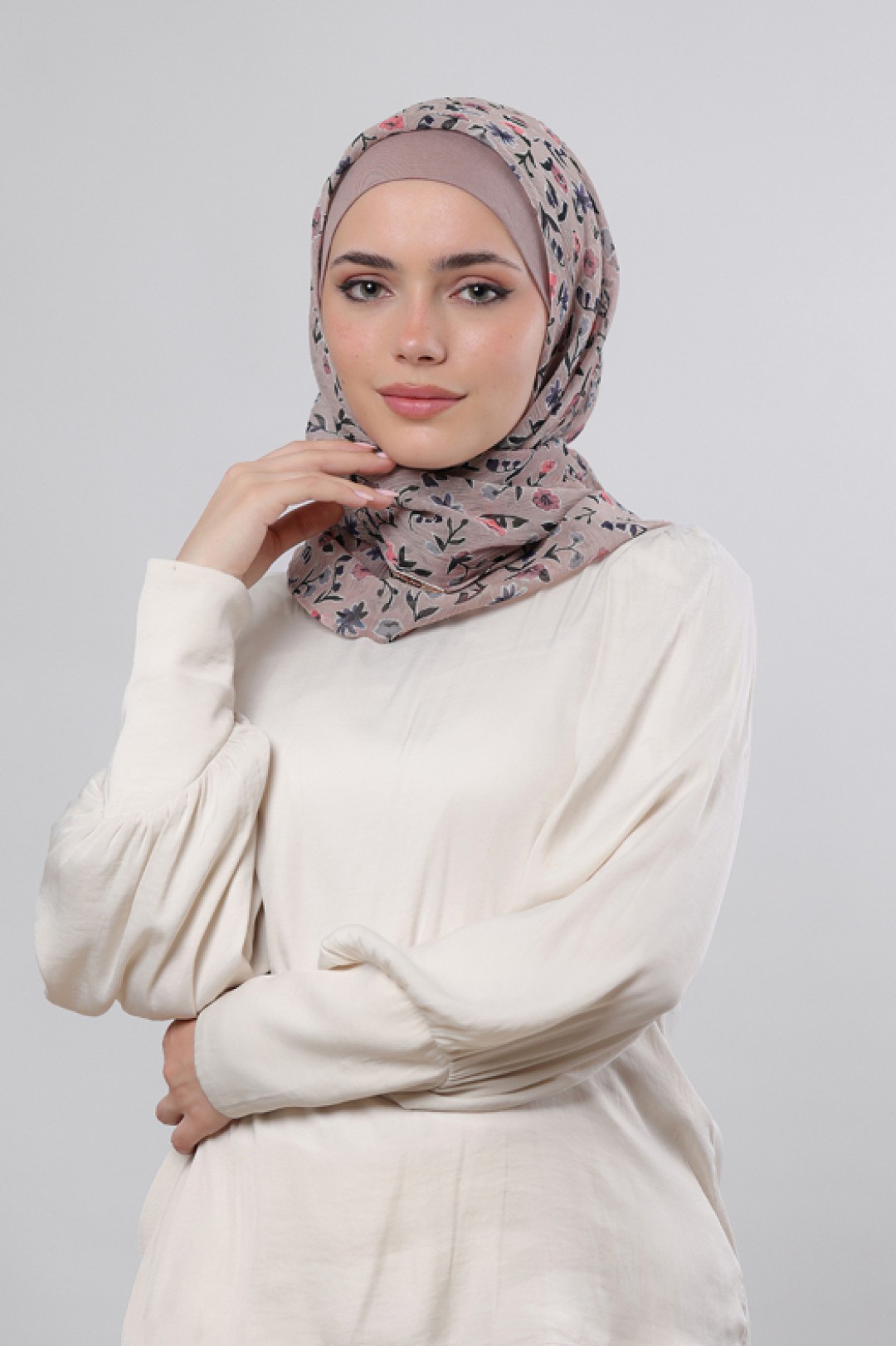 Petite Fleur - Printed Crinkled Chiffon