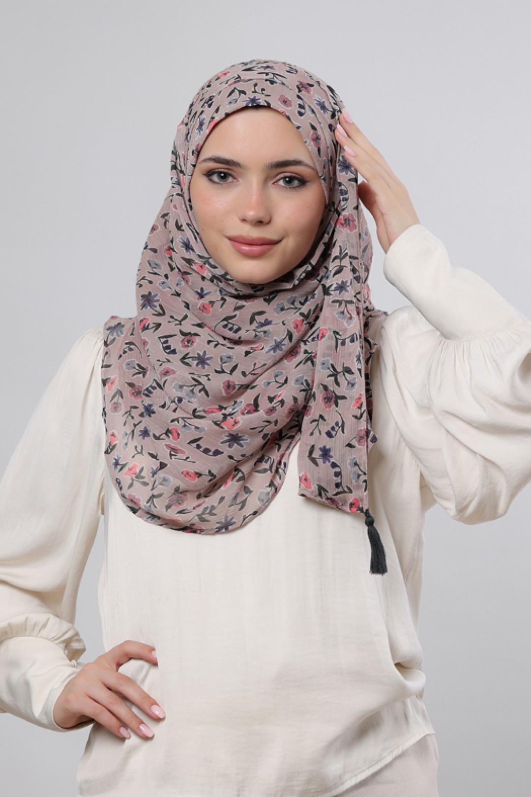 Petite Fleur - Printed Crinkled Chiffon