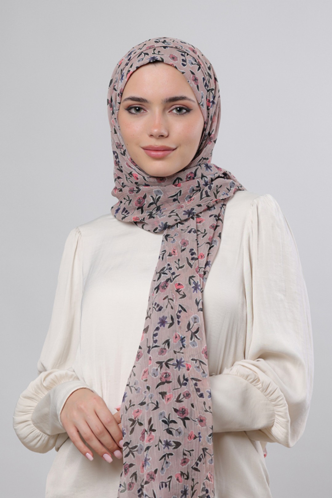 Petite Fleur - Printed Crinkled Chiffon
