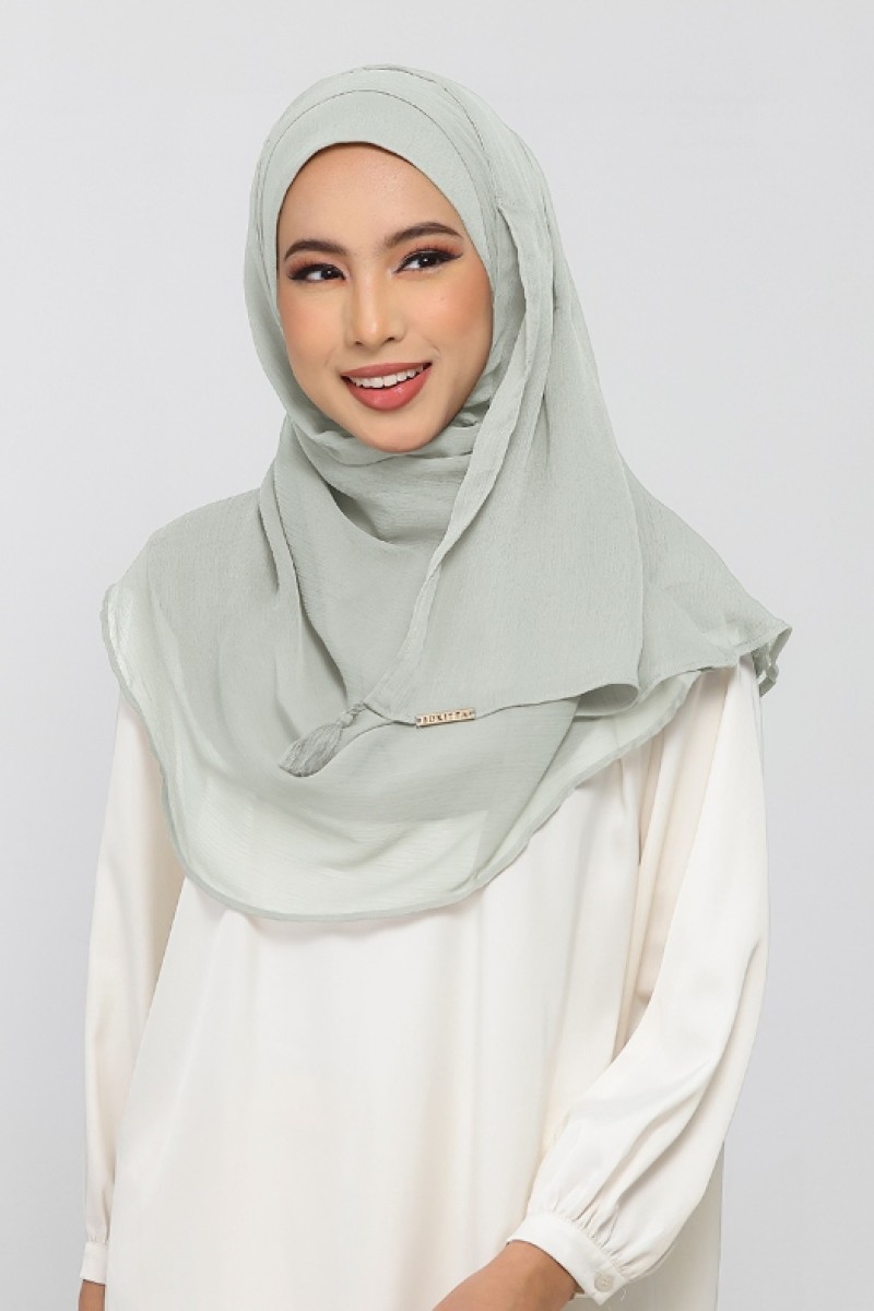 Pigeon - Plain Crinkled Chiffon