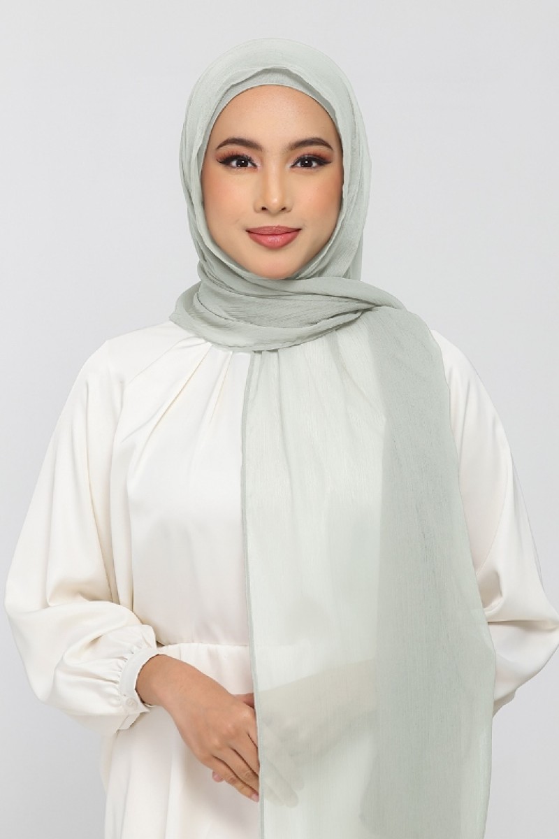 Pigeon - Plain Crinkled Chiffon