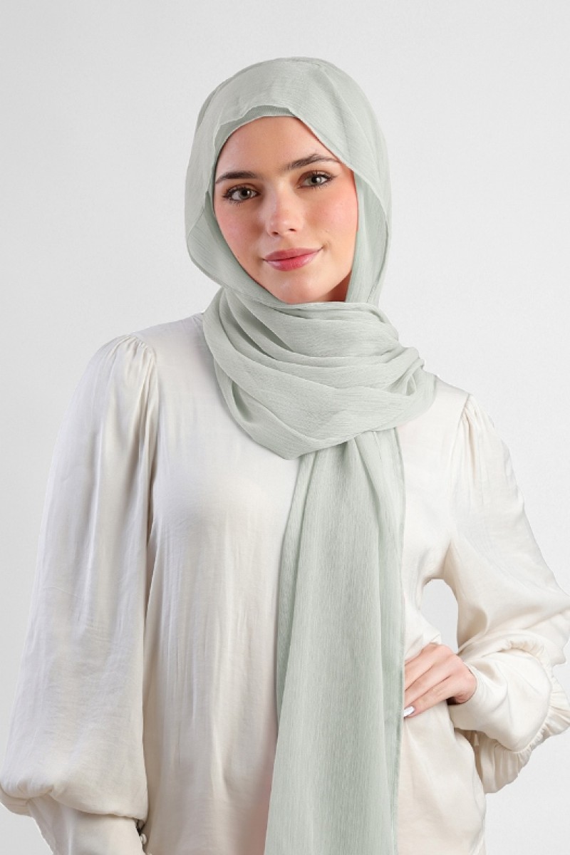 Pigeon - Plain Crinkled Chiffon
