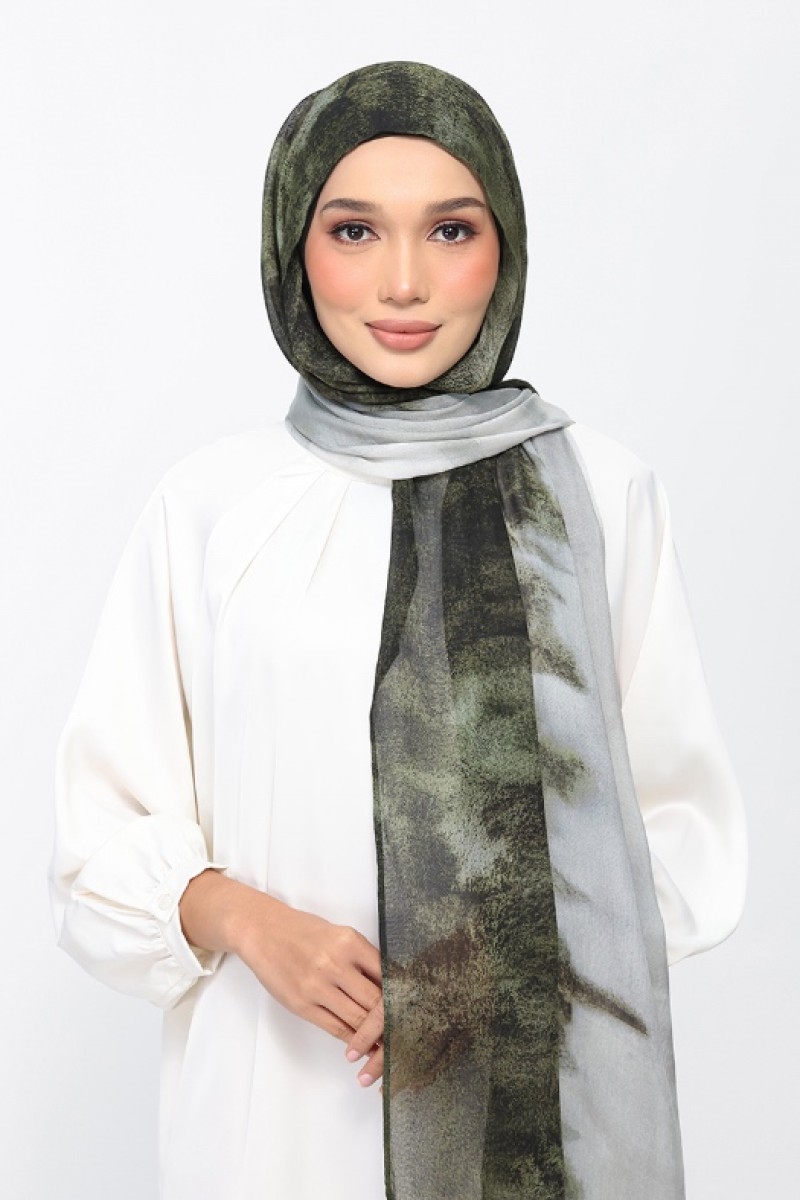 Pine Mist - Printed Woven Modal