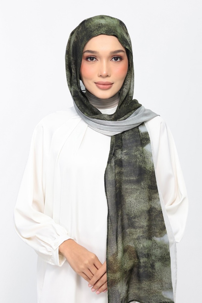 Pine Mist - Printed Woven Modal