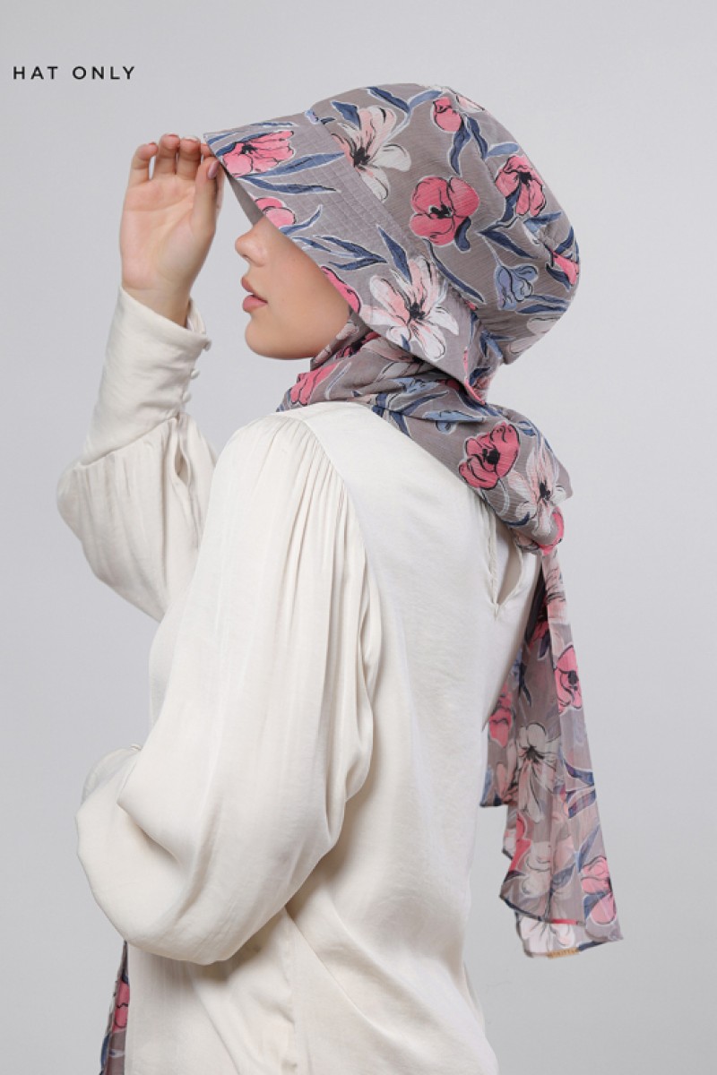 Pink Fauves - Printed Crinkled Chiffon