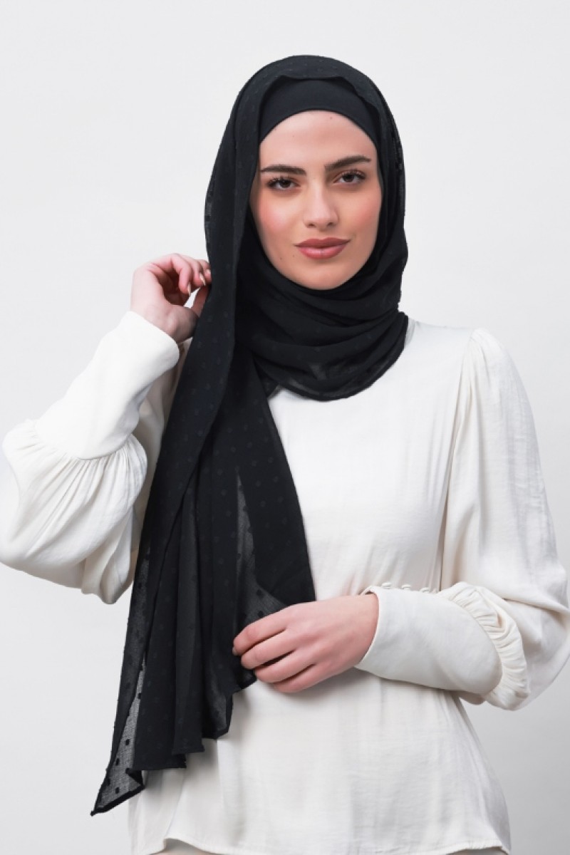 Granite - Plain Mosaic Butti Chiffon