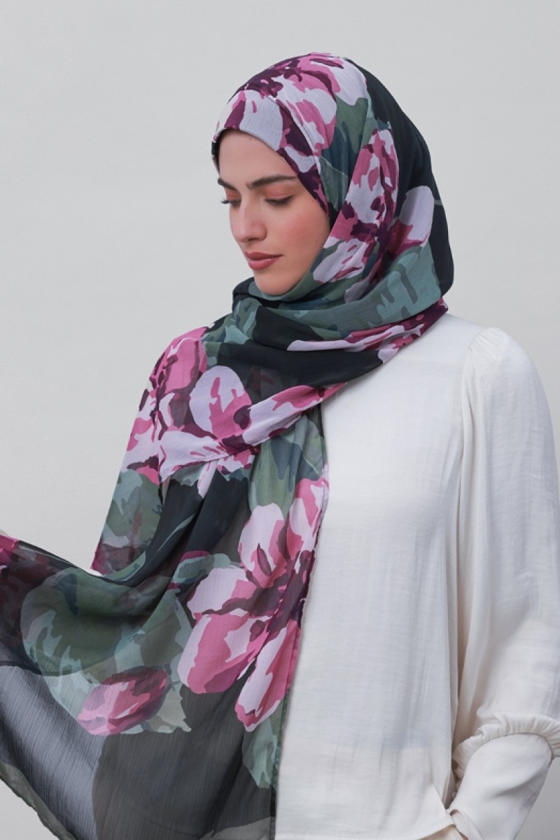 Progress - Printed Crinkled Chiffon