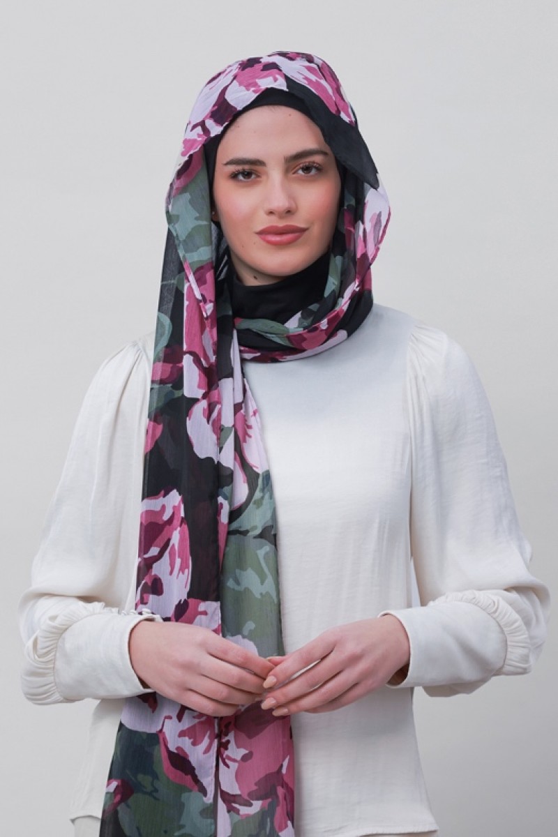 Progress - Printed Crinkled Chiffon