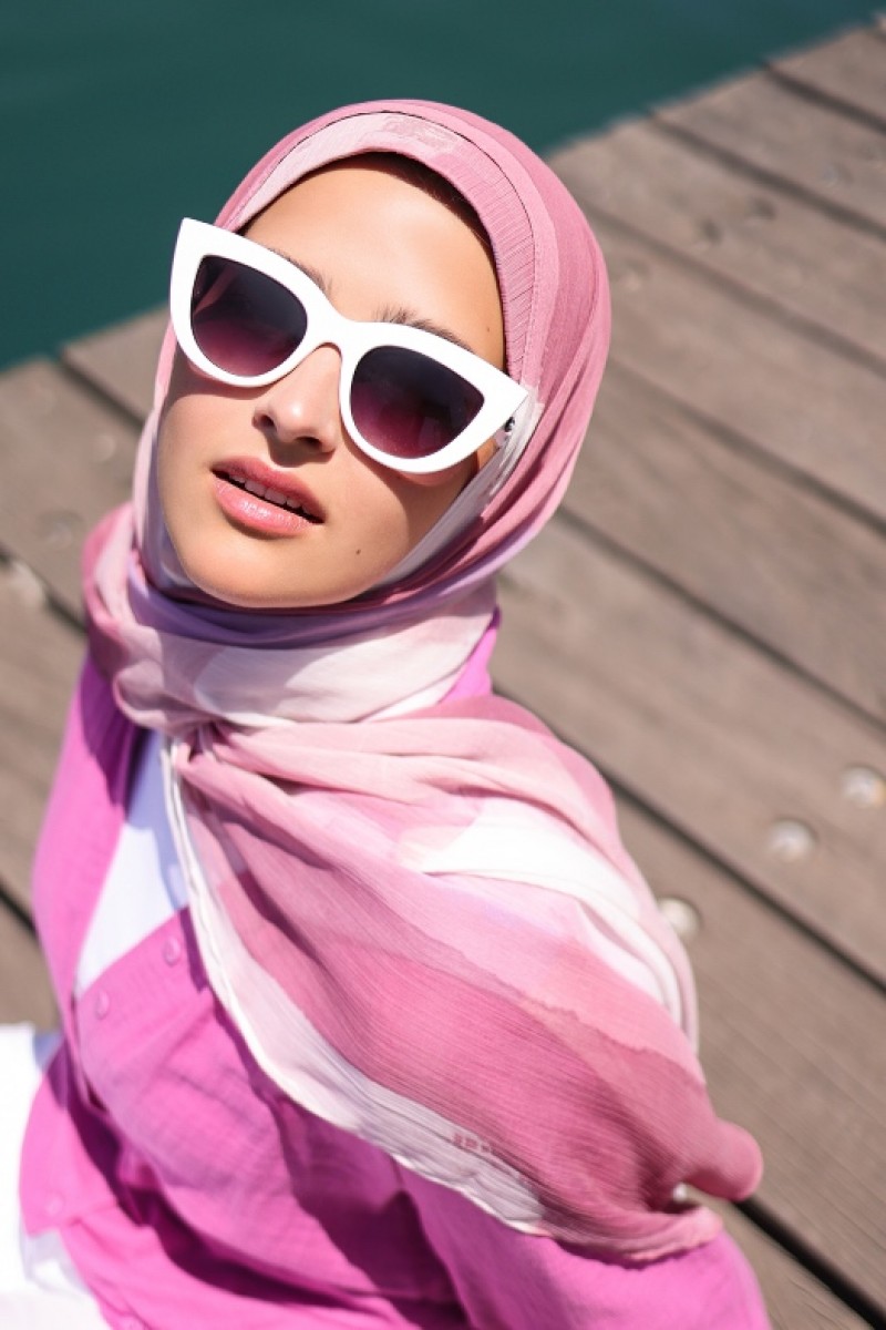 Milkshake - Printed Plus Crinkled Chiffon