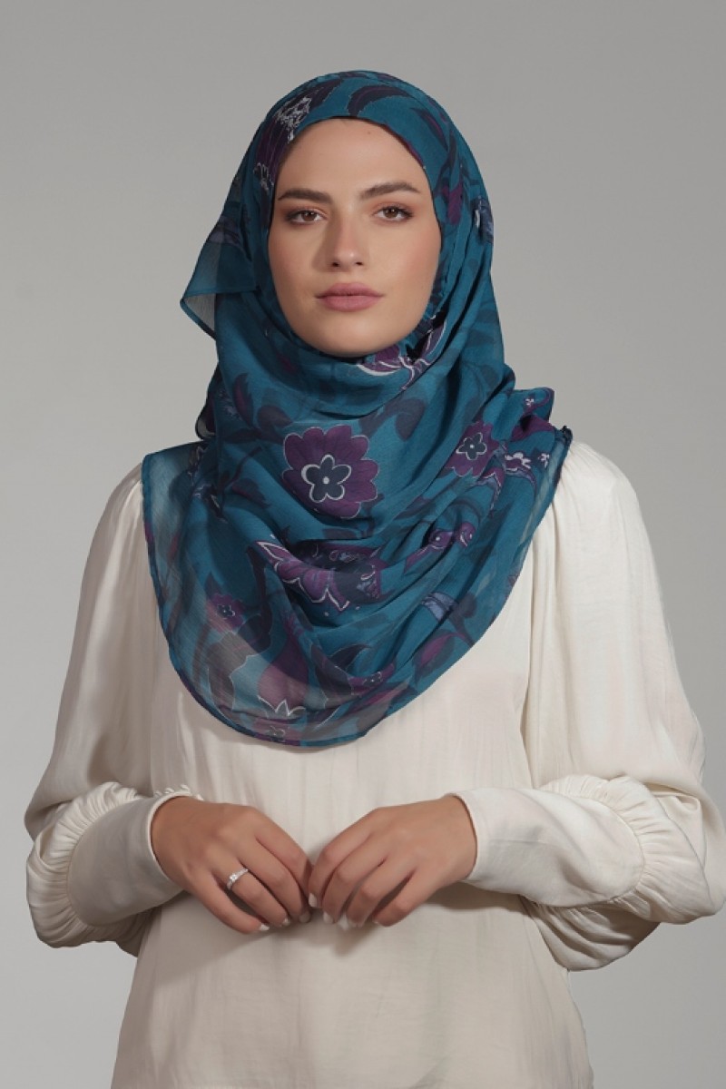 Riviera - Printed Crinkled Chiffon