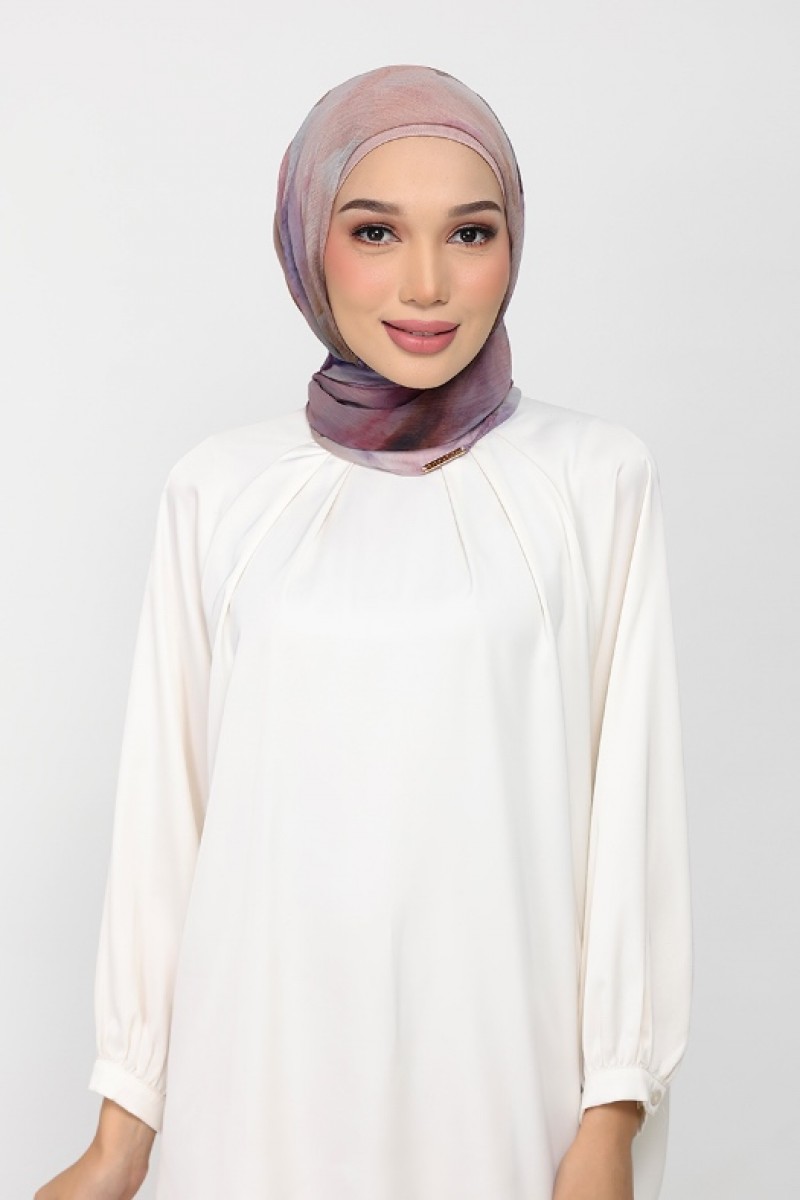 Rose Dusk - Printed Plus Crinkled Chiffon