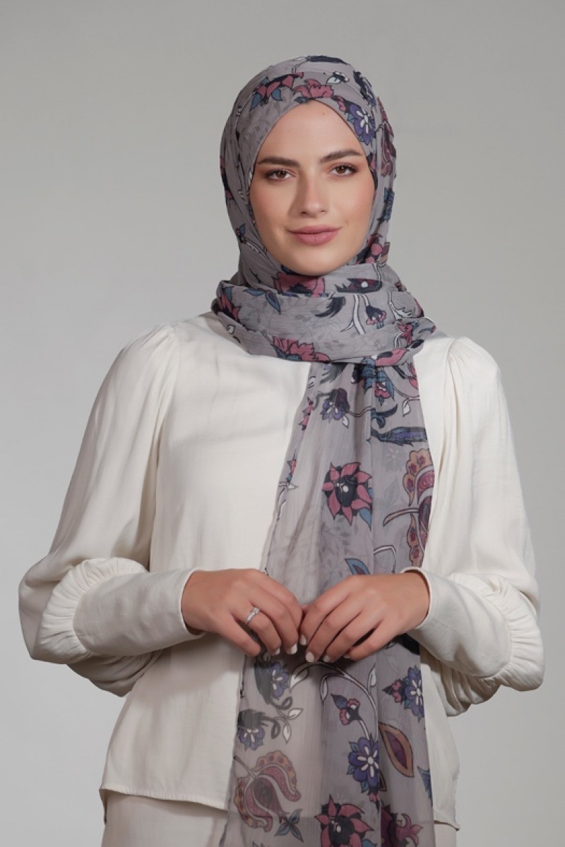 Rummana - Printed Crinkled Chiffon