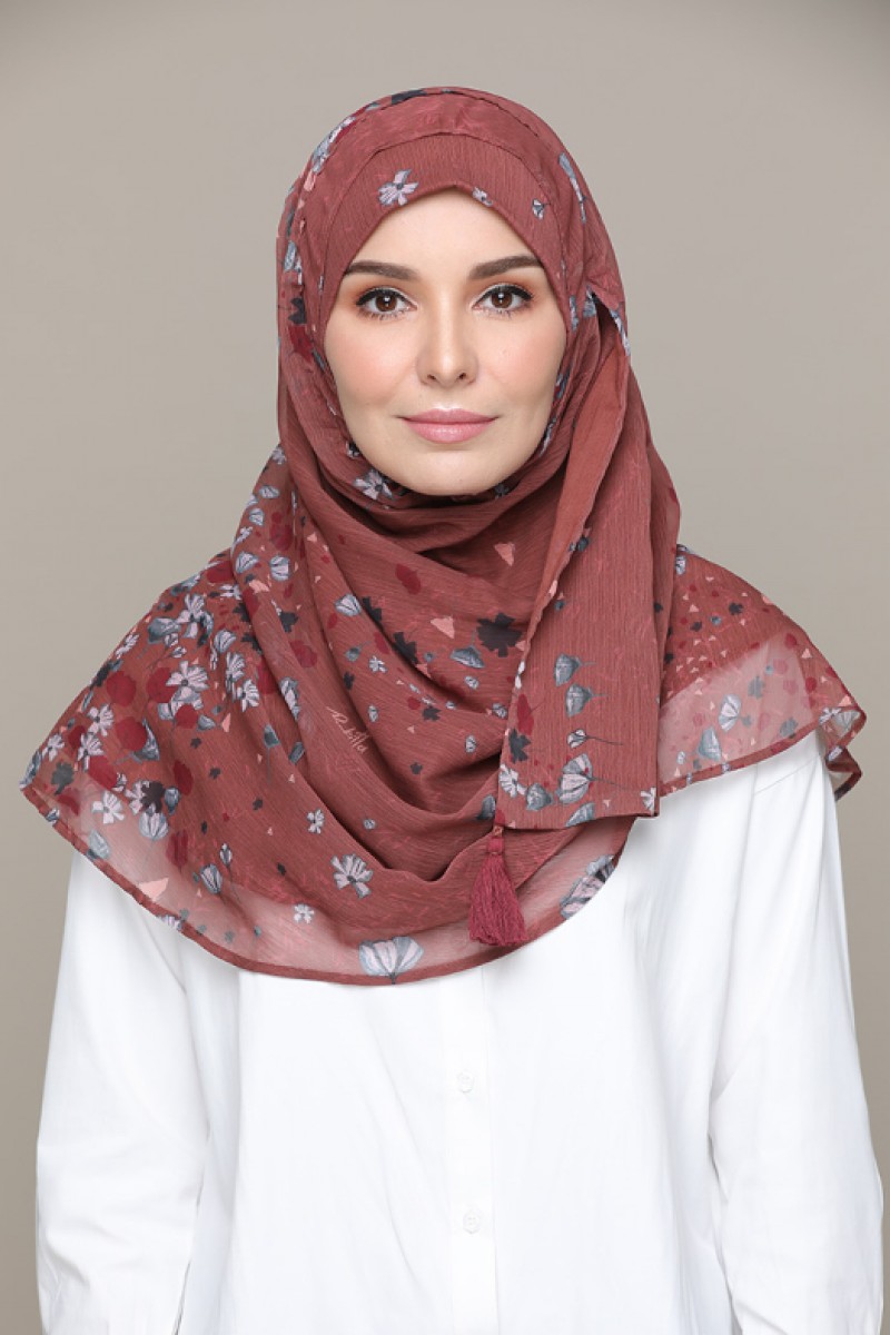 Rush Rust – Printed HD Smooth Chiffon