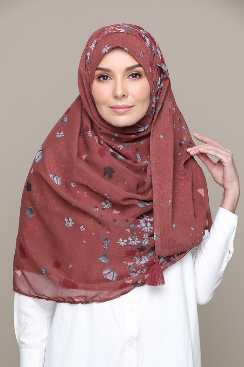 Rush Rust – Printed HD Smooth Chiffon