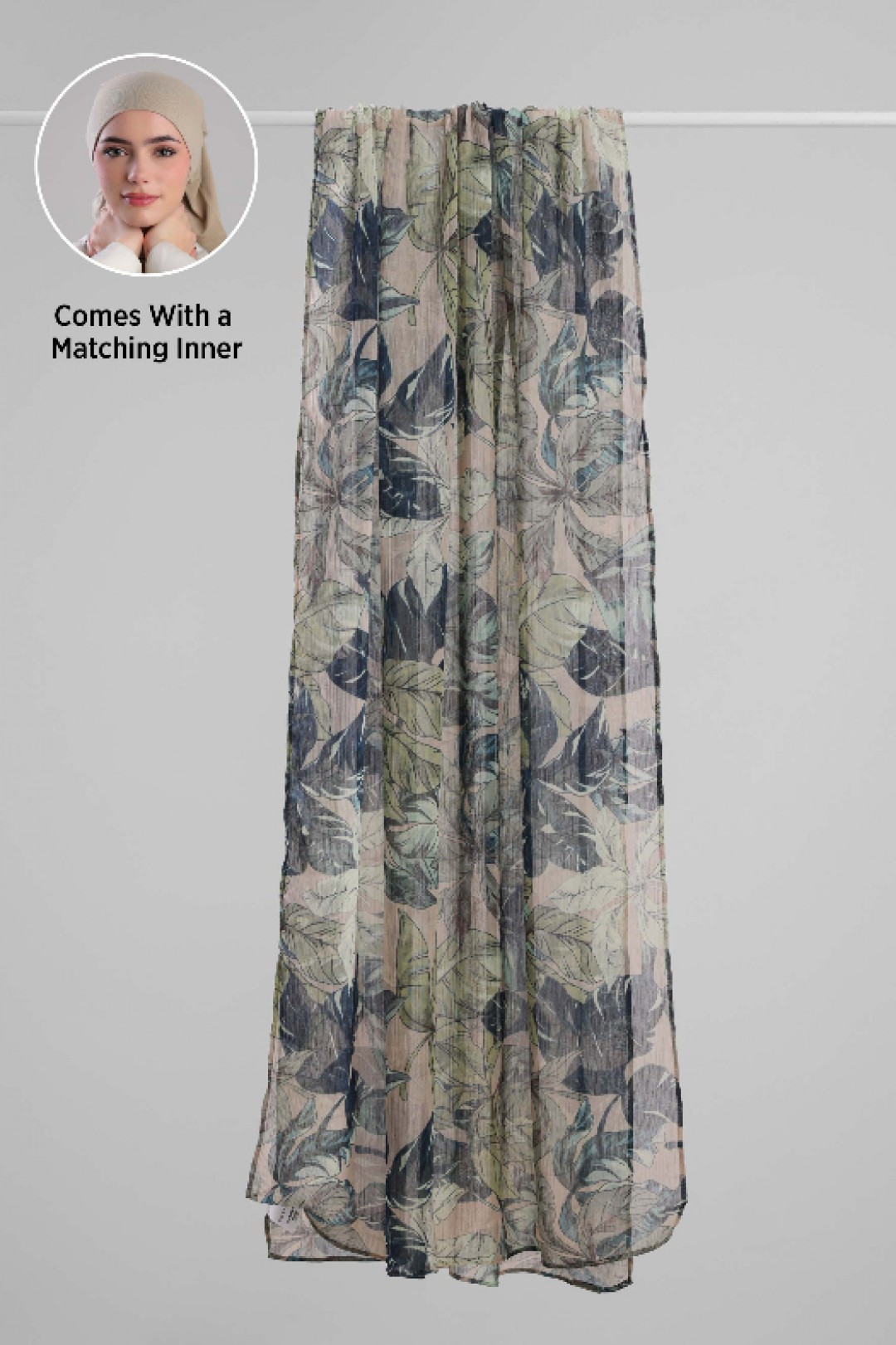 Savannah Greens - Printed Plus Crinkled Chiffon