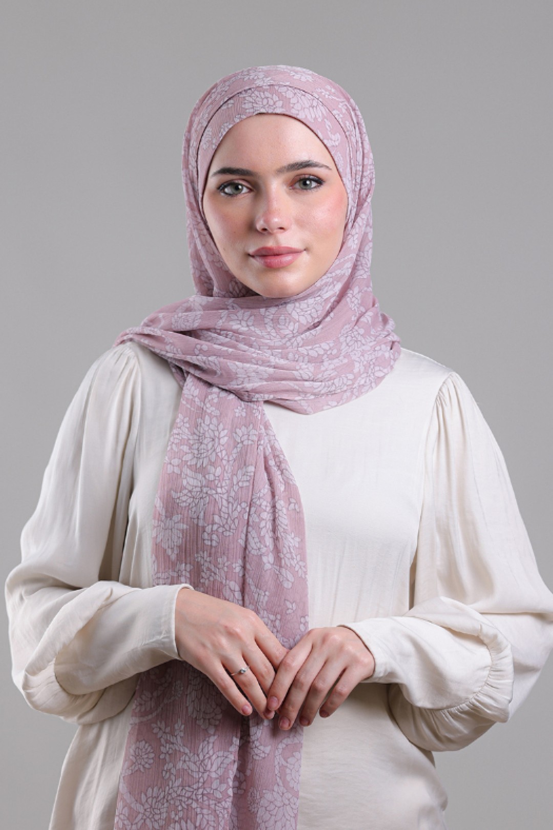 Sadaf - Printed Plus Crinkled Chiffon
