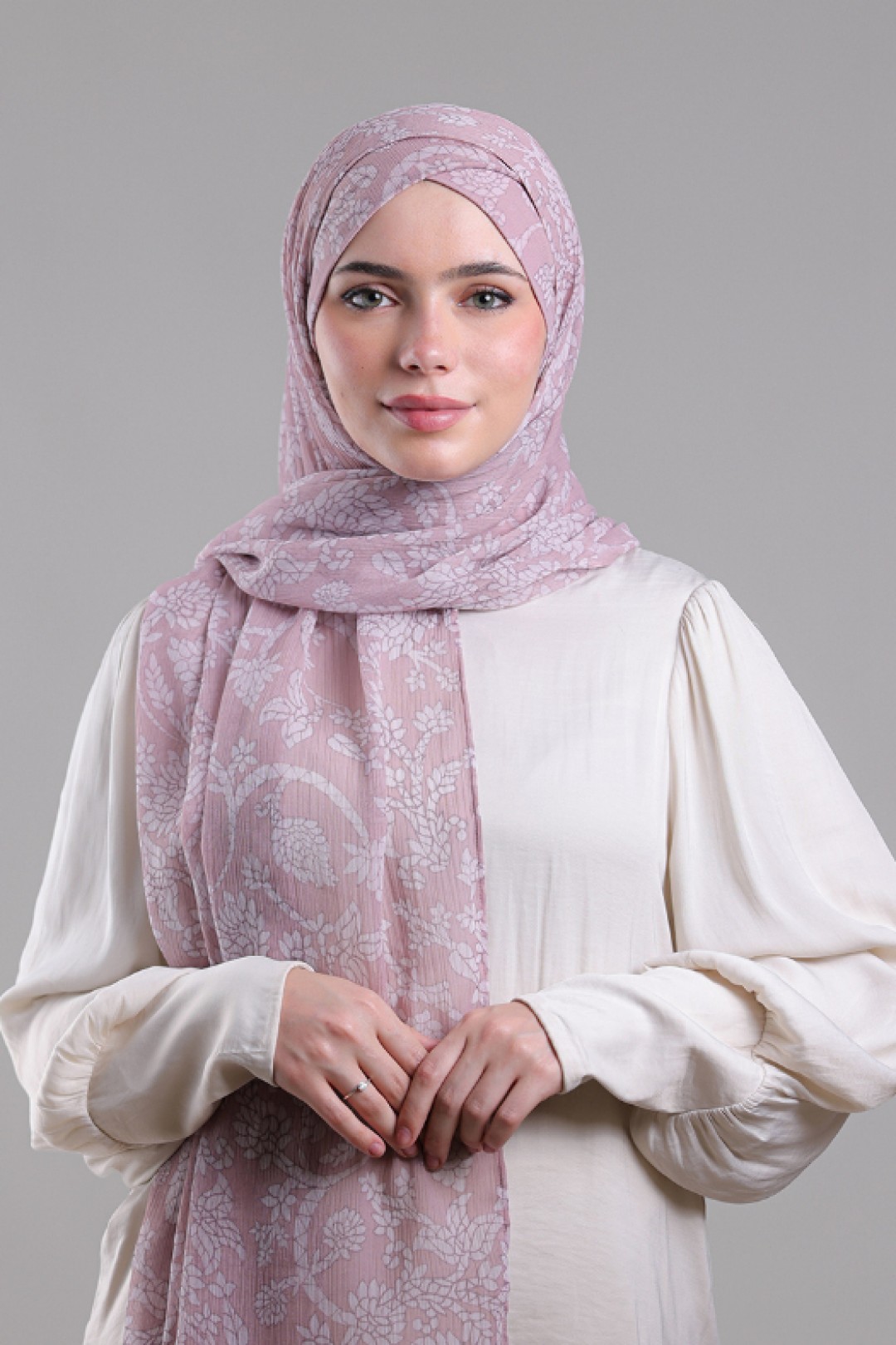 Sadaf - Printed Plus Crinkled Chiffon