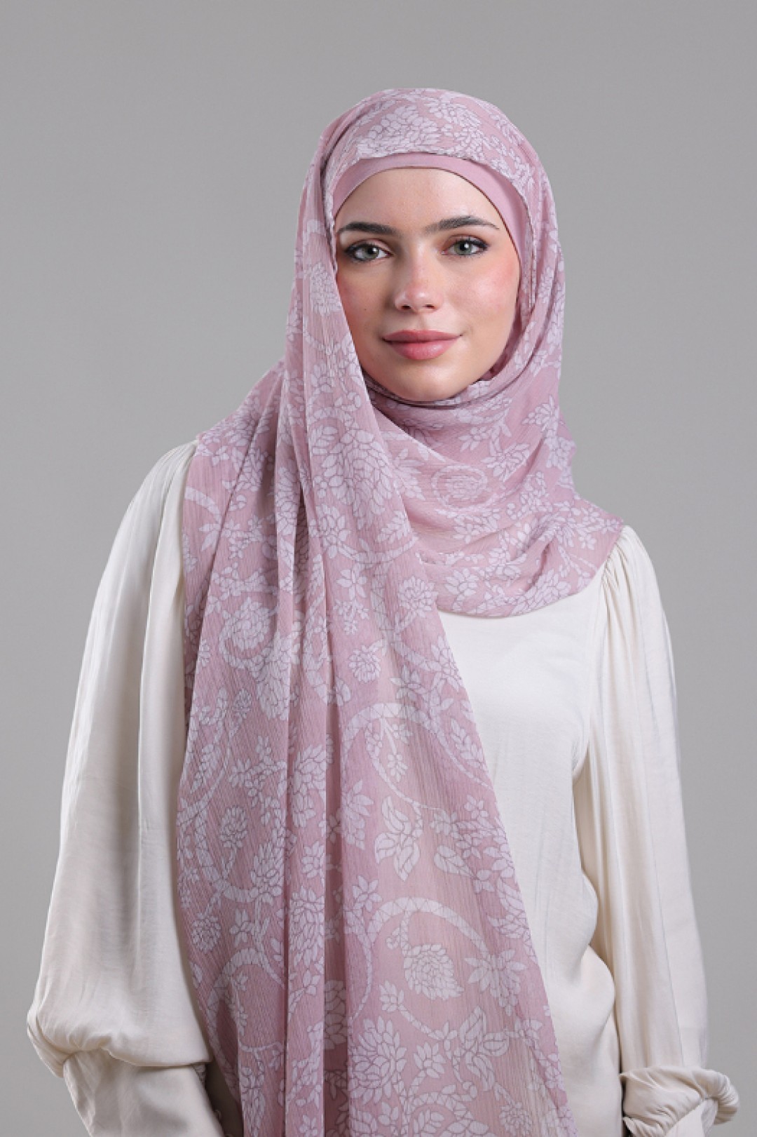 Sadaf - Printed Plus Crinkled Chiffon