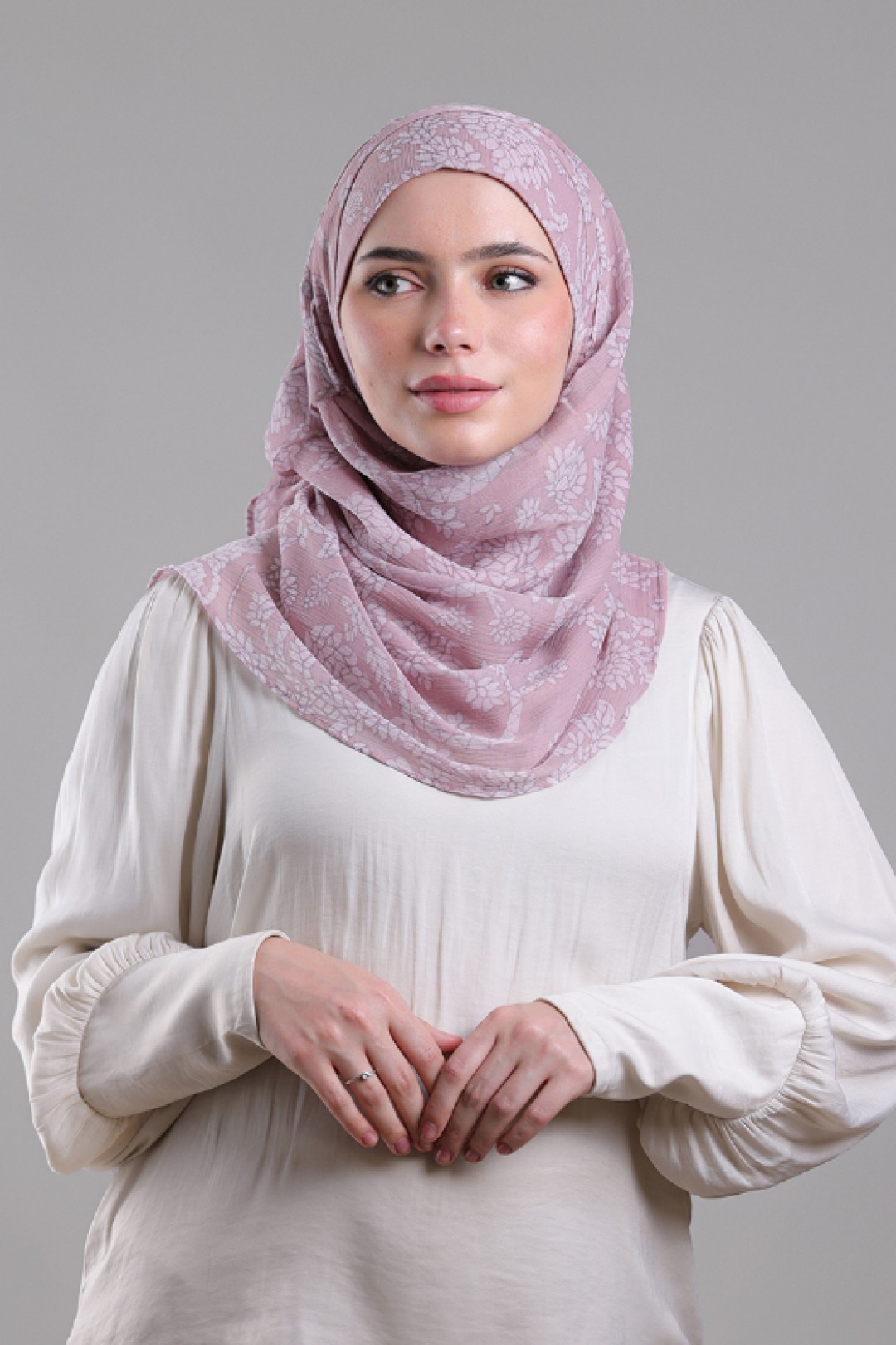 Sadaf - Printed Plus Crinkled Chiffon
