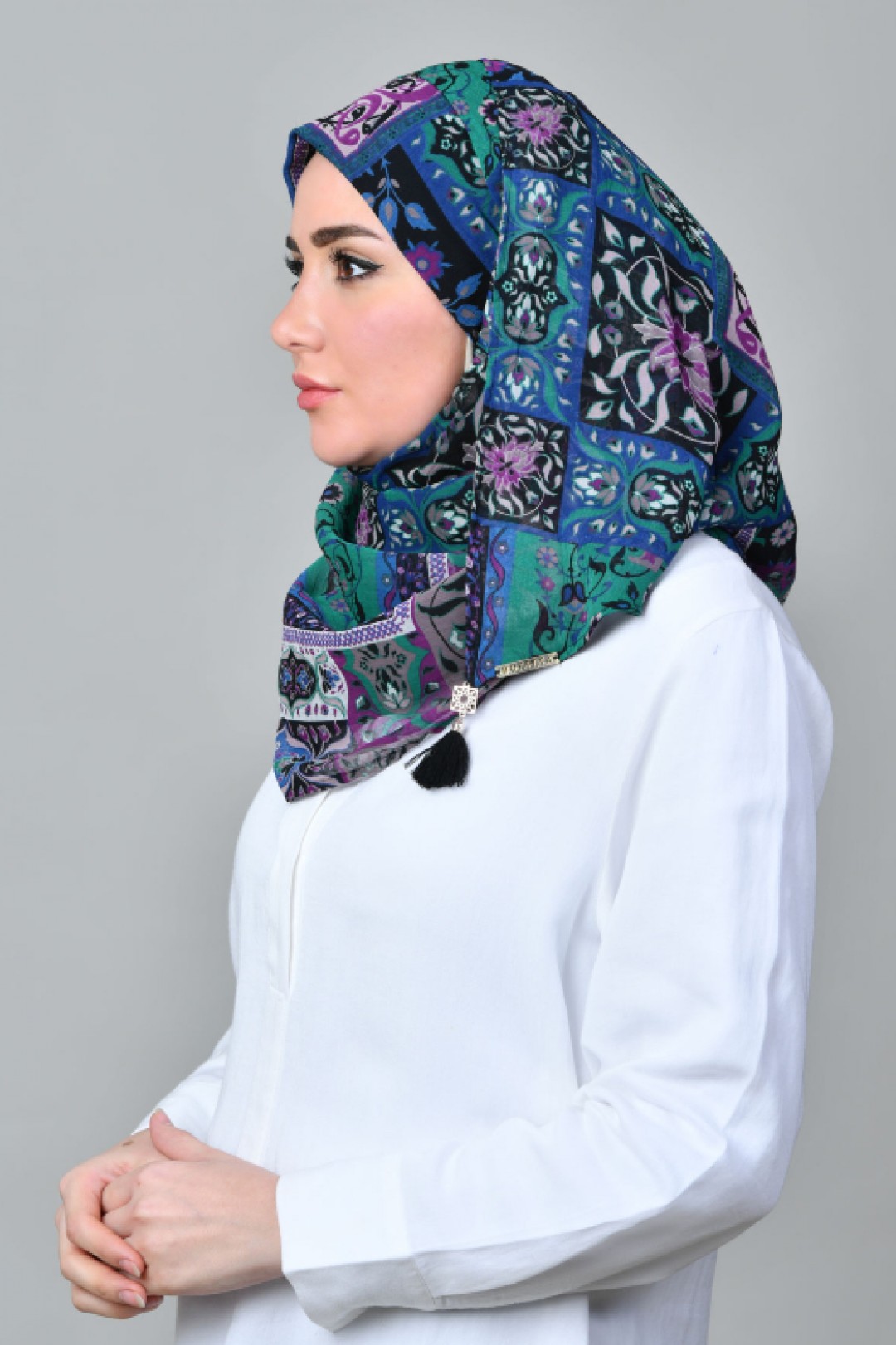 Shahrayar Blue - Mini & Capshawl