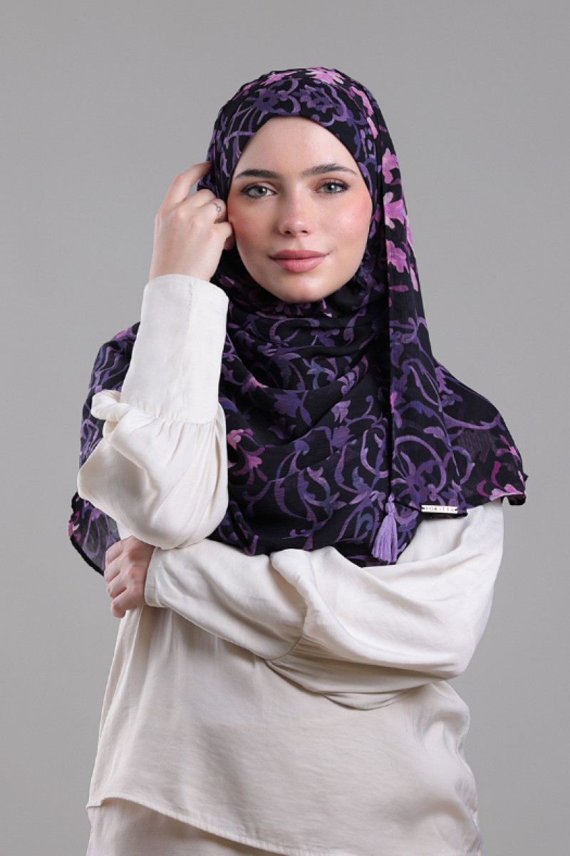 Sham - Printed Plus Crinkled Chiffon