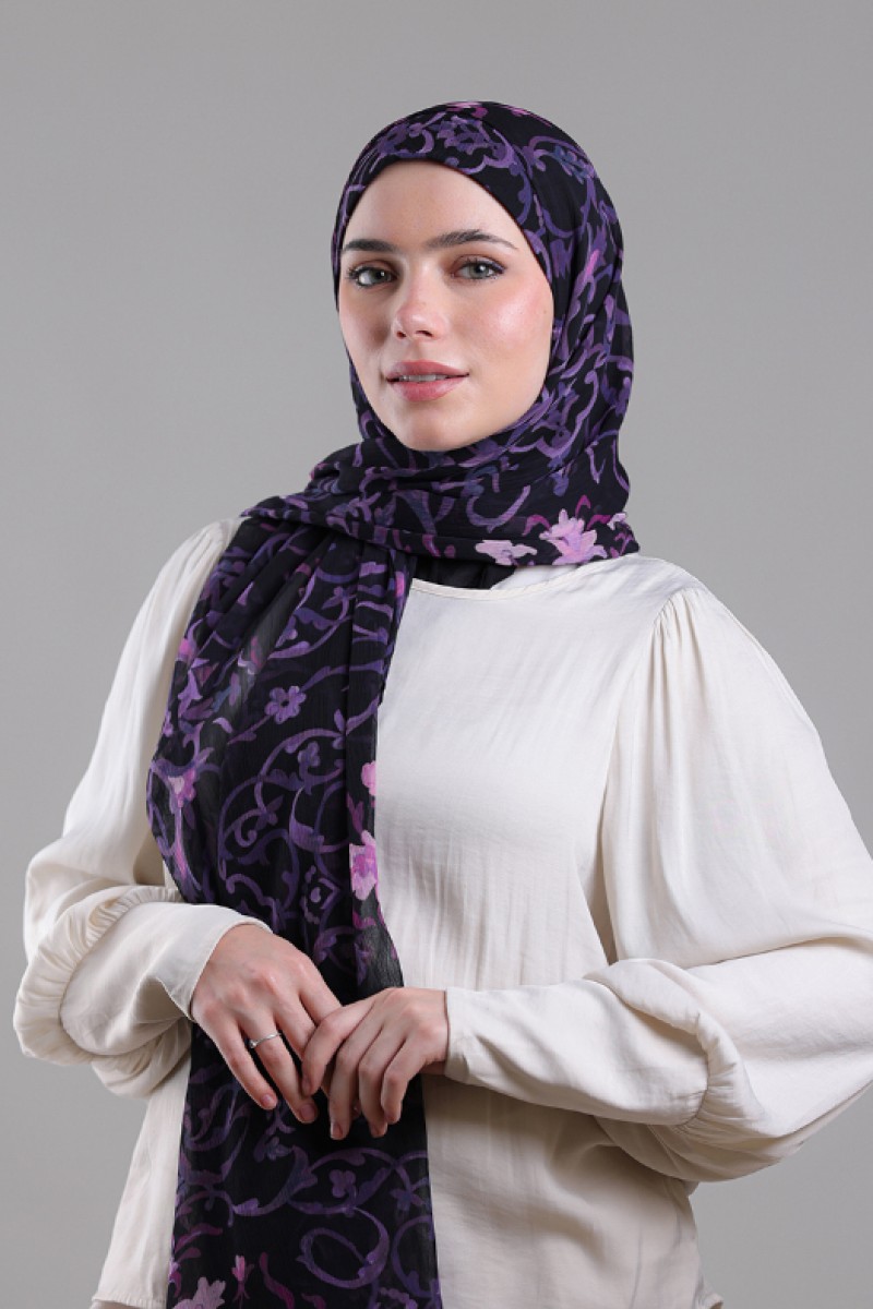 Sham - Printed Plus Crinkled Chiffon