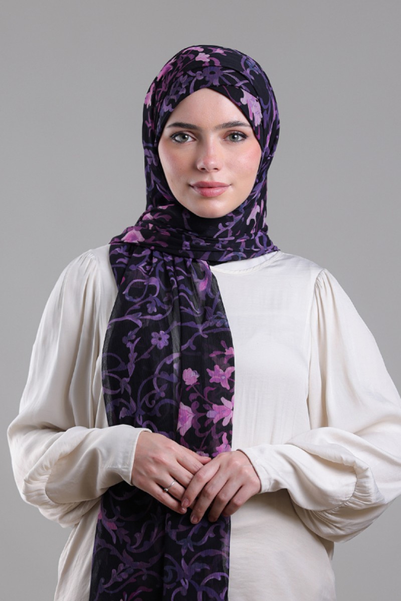 Sham - Printed Plus Crinkled Chiffon