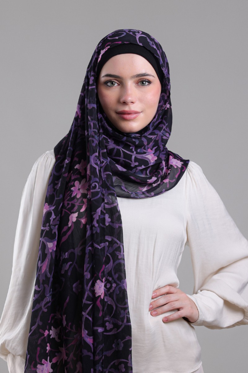 Sham - Printed Plus Crinkled Chiffon