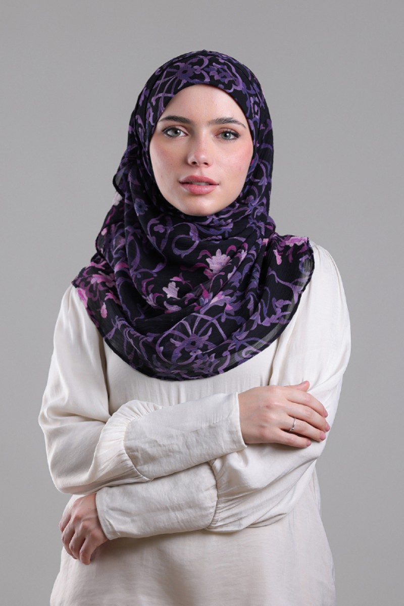 Sham - Printed Plus Crinkled Chiffon